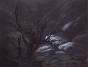 Carl Blechen Mountain Gorge in Winter china oil painting artist